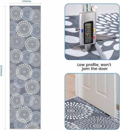StepRite Runner Rug 2 x 8 ft, Washable Rugs, Hallway Runner Rugs, Kitchen Runner Rug Non Slip, Soft Runner with Rubber Backing for Kitchen, Hallway, Laundry, Bedroom, Living Room
