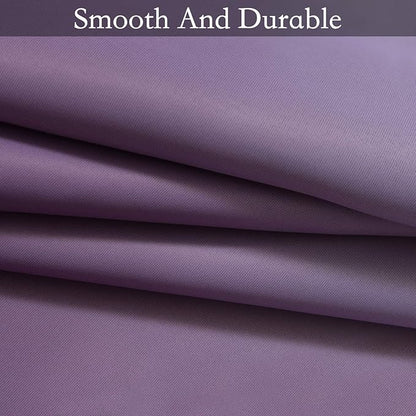 SimpleHome Ombre Room Darkening Curtains for Bedroom, Gradient Purple to Grey White Light Blocking Thermal Insulated Grommet Window Curtain/Drapes for Living Room,2 Panels, 42x63 inches Length