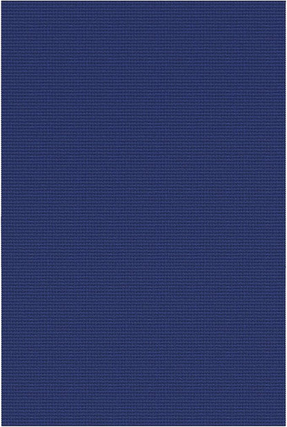 KOZYFLY Washable Area Rug 6x9 ft Rubber Backed Non Slip Rugs for Living Room Braided Cotton Bedroom Rug Woven Office Rugs Indoor Floor Carpets for Dining Bedroom Living Room, Royal Blue/Navy