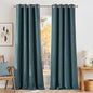 NICETOWN Greyish Blue Blackout Curtains 84 inches Long for Living Room - Privacy Panels for Bedroom, Modern Farmhouse Style Easy Care Grommet Top, 2 Panels, W52 by L84
