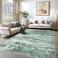 XLUEZ 6x9 Area Rugs for Living Room, Washable Modern Abstract Large Area Rug Neutral Soft Non Slip Kids Rug Stain Resistant Indoor Carpet for Bedroom Nursery Dining Room Playroom(Green, 6'x9')