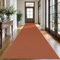 KOZYFLY Extra Long Runners for Hallways 3x18 ft Washable Kitchen Runner Non Slip Rubber Backed Hallway Rug Cotton Entryway Runner Rug Floor Carpet for Indoor Hall, Kitchen, Stair, Orange/Tan