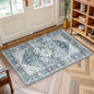 AMADA HOMEFURNISHING 2x4 Washable Area Rug, Low-Profile Entryway Rug with Non-Slip Backing & Durable Edge Binding, Vintage Rug Pattern, Small Rugs for Entryway, Kitchen & Living Room