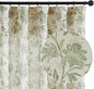 jinchan Linen Floral Curtains for Living Room with Printed Flower 63 Inches Long Light Filtering French Country Back Tab Rod Pocket Sage Green Window Curtain Set Farmhouse Drapes 2 Panels