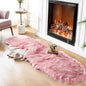Ciicool Ultra Soft Faux Sheepskin Fur Rug Fluffy Rug for Bedroom Fuzzy Carpet for Living Room Kid's Room Nursery Decor, Pink 2 x 6 Feet