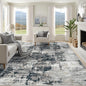 XLUEZ 8x10 Area Rugs for Living Room, Washable Modern Abstract Large Area Rug Neutral Soft Non Slip Kids Rug Stain Resistant Indoor Carpet for Bedroom Nursery Dining Room Playroom(BlackGrey, 8'x10')