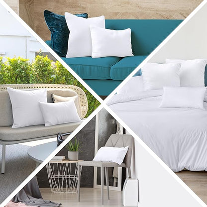 Utopia Bedding Throw Pillows (Set of 1, White) – 14 x 22 Inches Down Alternative Pillows for Bed, Sofa, and Couch - Fluffy Decorative Stuffer Pillow for Indoors & Outdoors