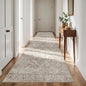 4x12 Washable Hallway Runner Rug - Wide Kitchen Runners Vintage Low Pile Carpet Soft Thin Floor Runner with Rubber Backing for Entryway Bedroom Living Room Home Decor (Beige)
