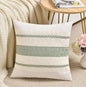Fancy Homi Set of 1 Sage Green Boho Decorative Throw Pillow Covers 18x18 Inch for Living Room Bedroom Couch Bed Sofa Chair, Rustic Retro Cushion Case 45x45 cm, Bohemian Room Home Decor