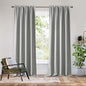 RYB HOME Bedroom Blackout Curtains 80 inches Long, 100% Blackout Thermal Insulated Noise Reducing Curtains for Living Room Nursury, 34 inches Wide by 80 inches Long, Silver Grey