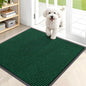 OLANLY Front Door Mat Indoor Outdoor Entrance, Waterproof Heavy Duty Doormat, Fade Resistant, Low Profile, Easy Clean Patio Porch Welcome Floor Mats for Entry, 35x30, Green