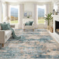 8x10 Area Rugs for Living Room, Washable Modern Abstract Large Area Rug Neutral Soft Non Slip Kids Rug Stain Resistant Indoor Carpet for Bedroom Nursery Dining Room Playroom(GreenBrown, 8'x10')