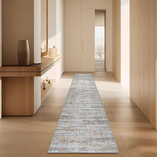 Kitchen Runner Rug 2x12 Runners Rug for Hallways Non-Slip,Long Abstract Rug Runners,Stain Resistant Soft Washable 12 ft Runner Rugs,Ultra-Thin Carpet for Entryway,Dining,Laundry Room