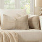 MIULEE Cream Decorative Lumbar Throw Pillow Covers 12x20 Inch for Couch Bed Sofa Pack of 2 Boho Neutral Farmhouse Throw Pillows Soft Cross Corduroy Patchwork Textured Cushion Cases