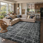 8x10 Ft Extra Large Shag Rugs for Living Room, Tie Dyed Ultra Soft Fluffy Furry Area Rugs for Bedroom Indoor Floor, Aesthetic Carpet for Kids Home Decor (Grey)