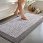 70x24 Long Bathroom Rugs Washable Non Slip, Light Grey Bath Mat for Bathroom Floor Tub, Soft Absorbent Quick Dry Mats for Shower, Bathtub,Home Decor