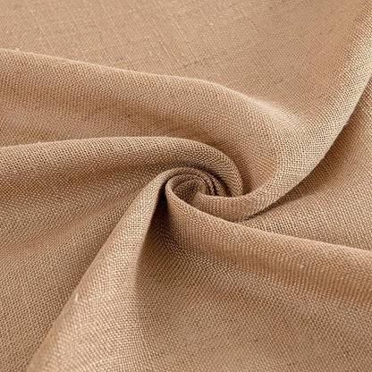 MIULEE Brown Linen Curtains 90 Inches Long for Bedroom Living Room, Soft Thick Linen Textured Window Drapes Semi Sheer Light Filtering Back Tab Rod Pocket Burlap Look Farmhouse Decor, 2 Panels Set