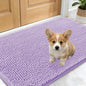 OLANLY Dog Door Mat for Muddy Paws 24x16, Absorbs Moisture and Dirt, Absorbent Non-Slip Washable Doormat, Quick Dry Chenille Mud Mat for Dogs, Entry Indoor Entryway Carpet for Inside Floor, Lavender