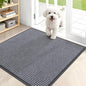 OLANLY Front Door Mat Indoor Outdoor Entrance, Waterproof Heavy Duty Doormat, Fade Resistant, Low Profile, Easy Clean Patio Porch Welcome Floor Mats for Entry, 35x30, Light Gray
