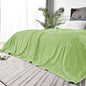 BEDELITE Fleece Blanket Queen Size – 3D Ribbed Jacquard Soft and Warm Decorative Fuzzy Blankets – Cozy, Fluffy, Plush Lightweight Throw Blankets for Couch, Bed, Sofa(Sage Green, 90x90 inches)