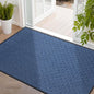 Mibao Front Door Mat, Heavy Duty Durable Welcome Mat for Outdoor Indoor, Dirt Trapper Waterproof Super Absorbent Door Mat for Entryway Outside Patio Porch, 73" x 46", Blue