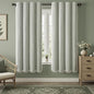 Boho Blackout Curtains 72 Inches Long Sage Green Linen Blend 2 Panels with Tassels and Cotton Embroidery, Farmhouse Vintage Rustic Rod Pocket Drapes for Living Room or Bedroom
