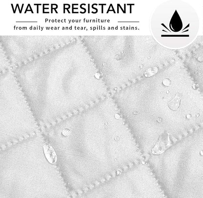 Easy-Going Sectional Couch Covers for Dogs L Shape Sofa Cover Reversible Sofa Slipcover Chaise Lounge Cover Furniture Protector Cover for Pets Dog Cat (42 x 68 inches, White/White)