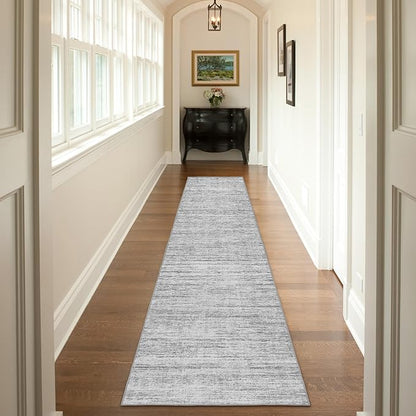 2.5x10 Washable Runner Rugs,10 ft Runner Rug for Hallways,Ultra-Thin Abstract Long Stain Resistant Rug Runner，Non-Slip Backing Kitchen Runner Rugs for Bedroom，Entryway，Living Dining Room