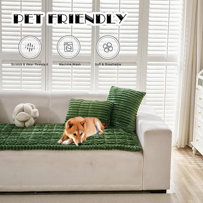 ZQFFB Pet Couch Cover Dogs Washable Non-Slip Couch Protector Pet Friendly Dog Mat for Couches and Sofas
