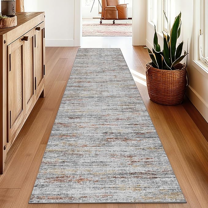 3x8 Runner Rug Non Slip Washable Rugs for Hallways, Abstract 8ft Kitchen Runners Rug for Entryway,Stain Resistant Rug Runner，Ultra-Thin Kitchen Mats for Living Room Bedroom