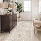 2'6"x8' Washable Hallway Runner Rug - Non Slip Kitchen Runner Rugs with Rubber Backing Vintage Low-Pile Carpet Runners for Entryway Dining Room Laundry Room Home Decor (Beige)