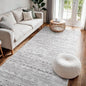 4x8 Washable Hallway Runner Rug：Moroccan Non-Slip Wide Runners for Entryway Kitchen Soft Modern Geometric Low-Pile Rugs for Living Room Thin Waterproof Carpet for Bedroom Bathroom Laundry(Grey,4x8)