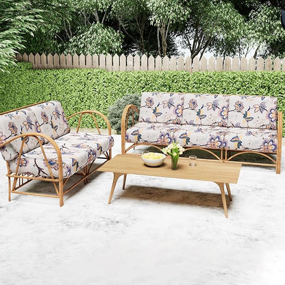 Smiry Printed Couch Cushion Covers, Stretch Soft Couch Covers for Sofa, Washable Non-Slip Sofa Slipcover Furniture Protector for Indoor and Outdoor (Backrest L, Beige)