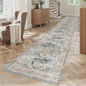 Madane Hallway Runner Rug 2x12, Extra Long Washable Runner Rugs with Rubber Backing, Non Slip Carpet Runner, Vintage Rug Runners for Kitchen Laundry Room Entryway (Navy, 2'x12')