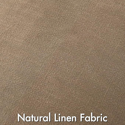 MIULEE Khaki Linen Pillow Covers Pack of 4 Decorative Natural Solid Throw Pillow Covers Soft Accent Boho Farmhouse Couch Pillowcases Modern Spring Home Decors for Living Room Bed Sofa 20x20 Inch