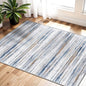 2x3 Small Washable Area Rug: Non-Slip Indoor Door Mat for Entrance Doorway Kitchen Bedroom Living Room - Abstract Farmhouse Throw Rug for Modern Home Decor Navy Grey