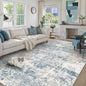 PureCozy Blue 6x9 Area Rug Washable Modern Abstract Living Room Carpet Non Slip Neutral Low Pile Soft Contemporary Aesthetic Bedroom Large Rug Indoor Office Dining Room Playroom