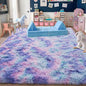 Rugs for Living Room 5x7, Soft Shaggy Modern Shag Area Rug for Bedroom, Upgrade Non-Slip Plush Fluffy Carpet for Kids Boys Girls Room Home Decor Aesthetic, Rainbow Purple