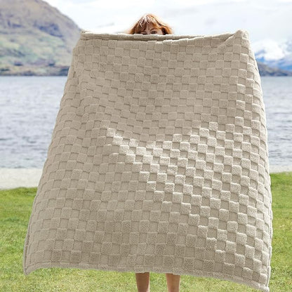 Bedsure GentleSoft Throw Blanket for Couch - Super Soft Cozy Blankets Gifts for Kids Girls, Cute Small Fleece Throws for Bedroom Home Decor, Neutral, 50x70 Inches
