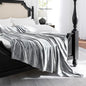 JIAHANNHA Flannel Fleece Blanket Queen Size(90 by 90 Inches),Grey Throw Blanket for Couch Bed Sofa 280GSM,Super Soft Plush Fuzzy and Cozy Warm Bed Blanket for All Season