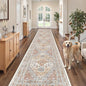 zesthome Washable Runner Rug 2.5x14 - Stain Resistant Entryway Rug,Ultra-Thin Kitchen Rugs, Anti Slip Backing Runner Rugs for Entrance Laundry Room Indoor Hallway (Orange,2.5'x14')