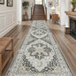 Madane Hallway Runner 3x14 - Runner Rugs 14ft Washable Entryway Rug Vintage Kitchen Runners Non Slip Indoor Area Rug Farmhouse Carpet Runner for Bathroom Living Room Bedroom, Black