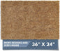 Barnyard Designs Doormat Welcome Mat for Outdoors, Large Front Door Entrance Mat, Brown (Blank, 36x24)