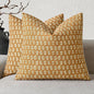 Foindtower Set of 2 Decorative Vintage Floral Print Throw Pillow Covers Neutral Modern Farmhouse Cushion Cover Boho Home Decor For Sofa Couch Chair Bedroom Living Room Outdoor,22×22 Inch,Golden Orange