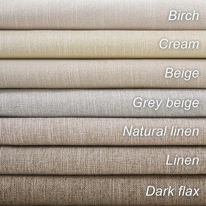 Topfinel Cream Linen Blackout Curtains 84 Inch Long for Bedroom Living Room, Ivory Pinch Pleat Back Tab Full Blackout Drapes Farmhouse Boho Curtains for Window, White Neutral Curtains 52" X 84" 7 FT