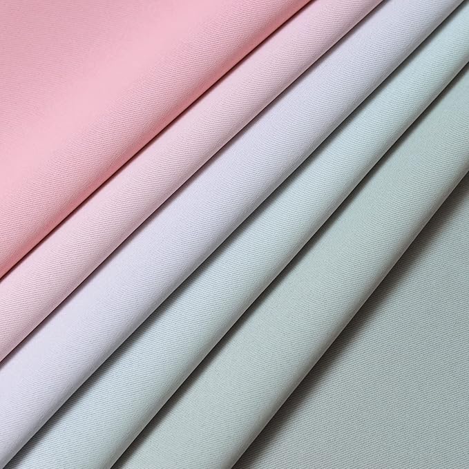 Yakamok Ombre Pink and Grey Curtains for Bedroom, Gradient Room Darkening Curtains, Grommet Thermal Insulated Light Blocking Window Drapes/Curtain for Living Room,52 x 84 Inch,2 Panels