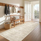 3x6 Runner Rug Non Slip, Thin Entryway Washable Rug for Entryway, Runners for Hallways, Low Pile Vintage Abstract Soft Rugs for Living Room, Kitchen, Bedroom(3'x6', Beige/Ivory)