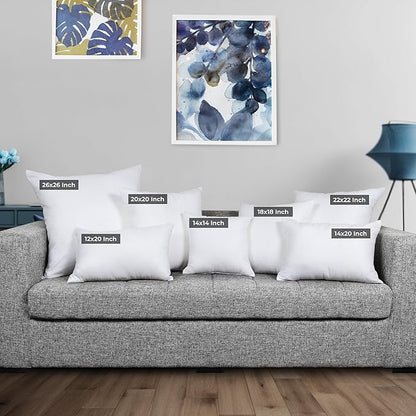 Utopia Bedding 26x26 Pillow Inserts, Set of 2, White – Indoor Decorative Throw Pillows for Bed, Sofa & Couch – Soft, Supportive & Fluffy Cushion Inserts