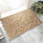 Beige Leaves Outdoor Indoor Entrance Doormats, Absorbent Durable Heavy Duty Welcome Front Door Mat,Thick Natural Rubber Back,Easy Clean Entryway Mat 23x35 Inch, Low Profile