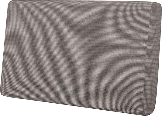 Easy-Going Stretch Loveseat Cushion Cover Sofa Cushion Furniture Protector Sofa Seat Sofa Slipcover Sofa Cover Soft Flexibility with Elastic Bottom(Loveseat Cushion, Taupe)